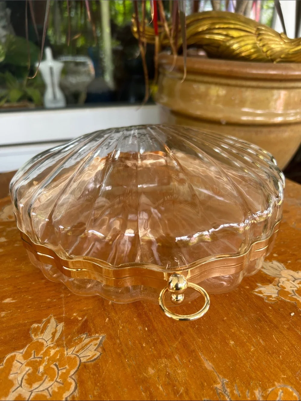 Acrylic Fairy Shell Clutch Crossbody